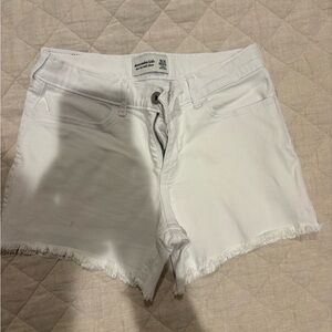 Abercrombie Kids White Denim Low Rise Midi Short Sz 15/16